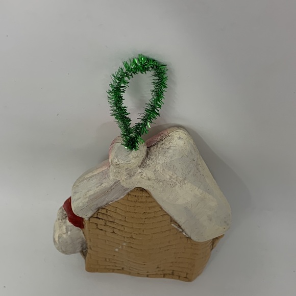 Vintage cottage Santa & elf Christmas tree ornament decoration - Picture 3 of 16